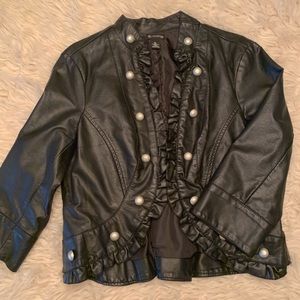 Embellished Leather jacket